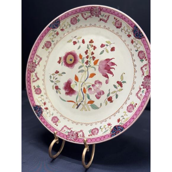 Vintage ORIENTAL ACCENT Canterbury Crackle Decorative Plate | 13 3/4" - Picture 2 of 15